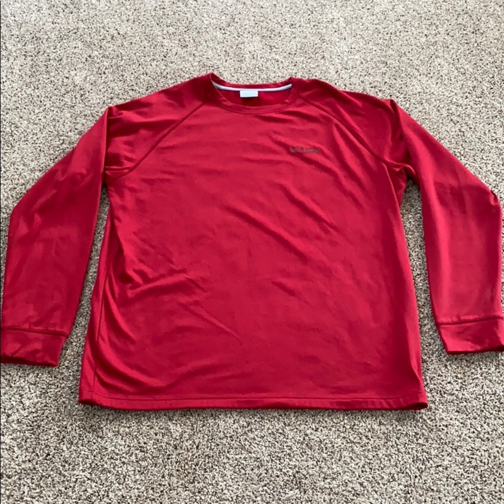 Columbia Long Sleeve Men’s Pullover XL - Red